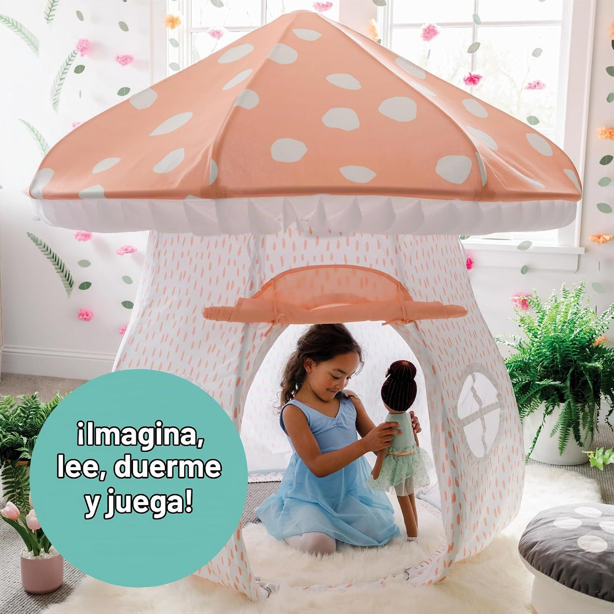 MindWare Tienda de campaña con forma de hongos, tienda de campaña p...