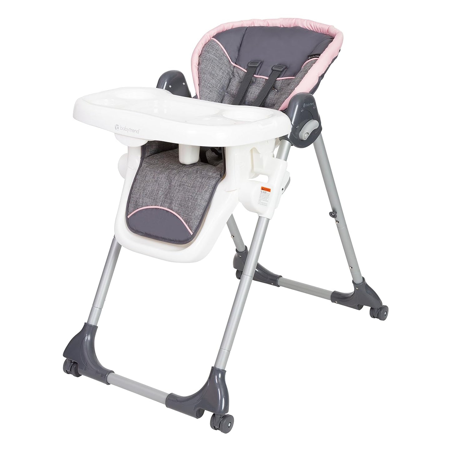 Baby Trend Dine Time - Silla alta 3 en 1, color rosa claro | Arnés...