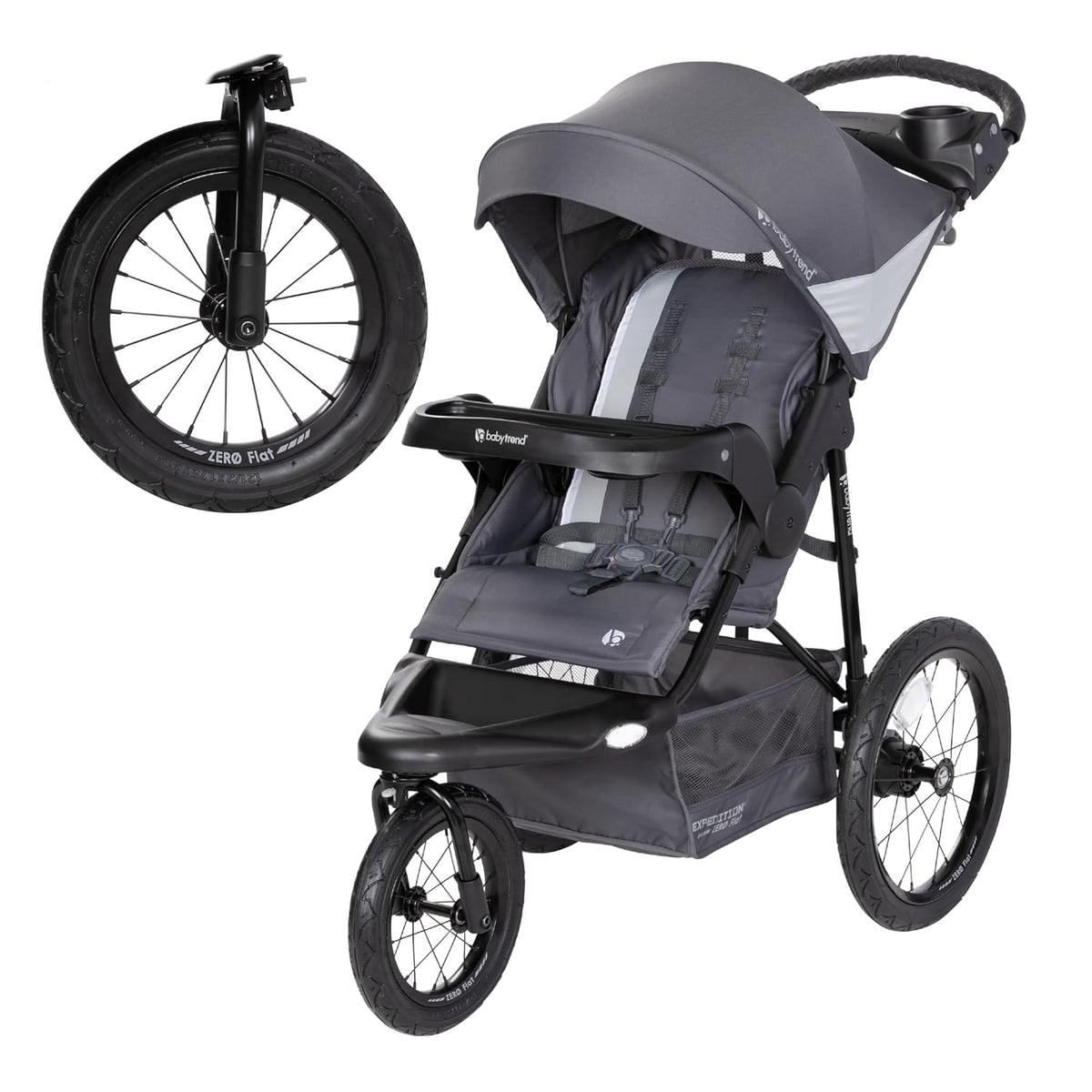 Baby Trend Expedition® Zero Flat Jogger con luces LED, Dash Gris |...