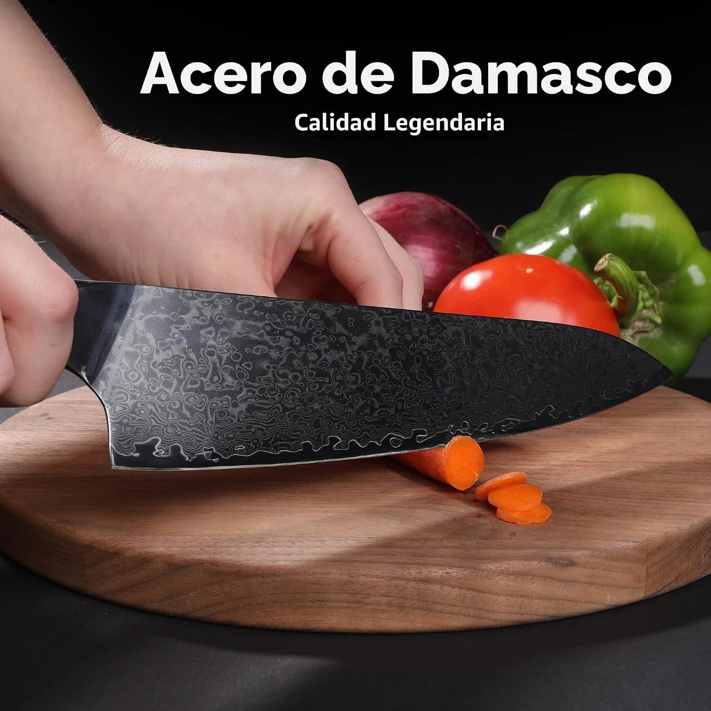 EXCALIBLADES Cuchillo de chef de 8 pulgadas \u2013 Cuchillo de coci...