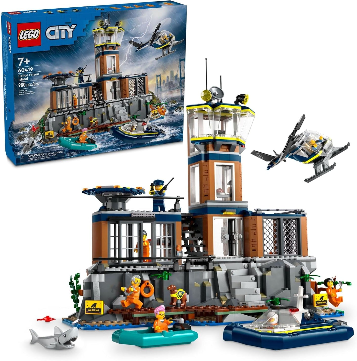 Set de Construcción Lego City Isla Prisión de la Policía, Regalo de...
