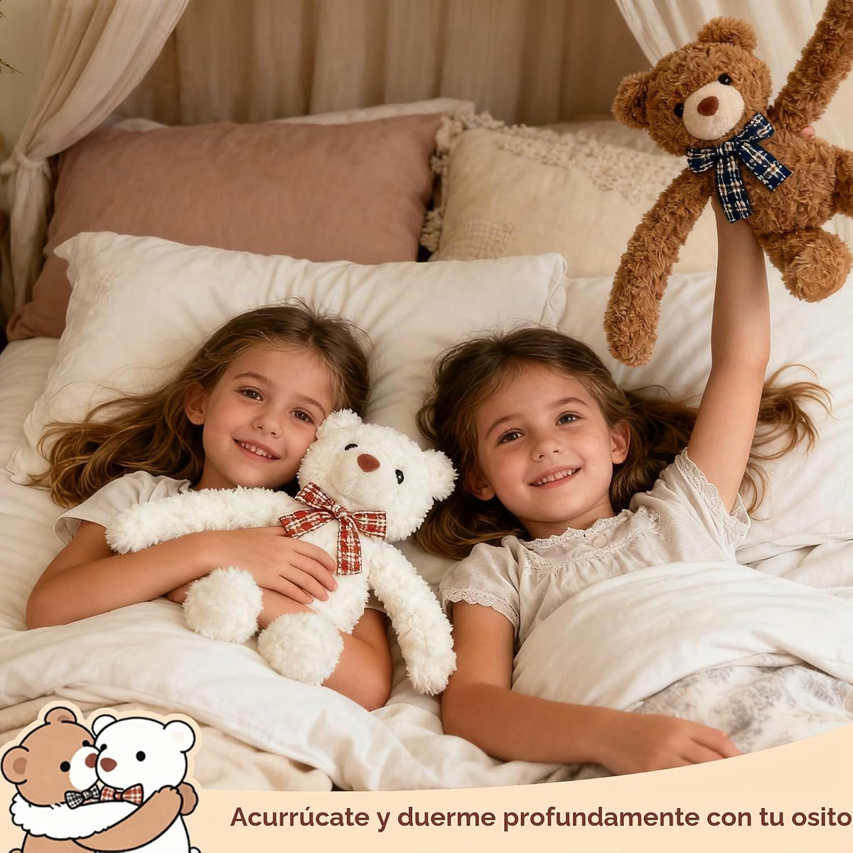 Ositos de peluche que se abrazan, Dos ositos de peluche que se abra...