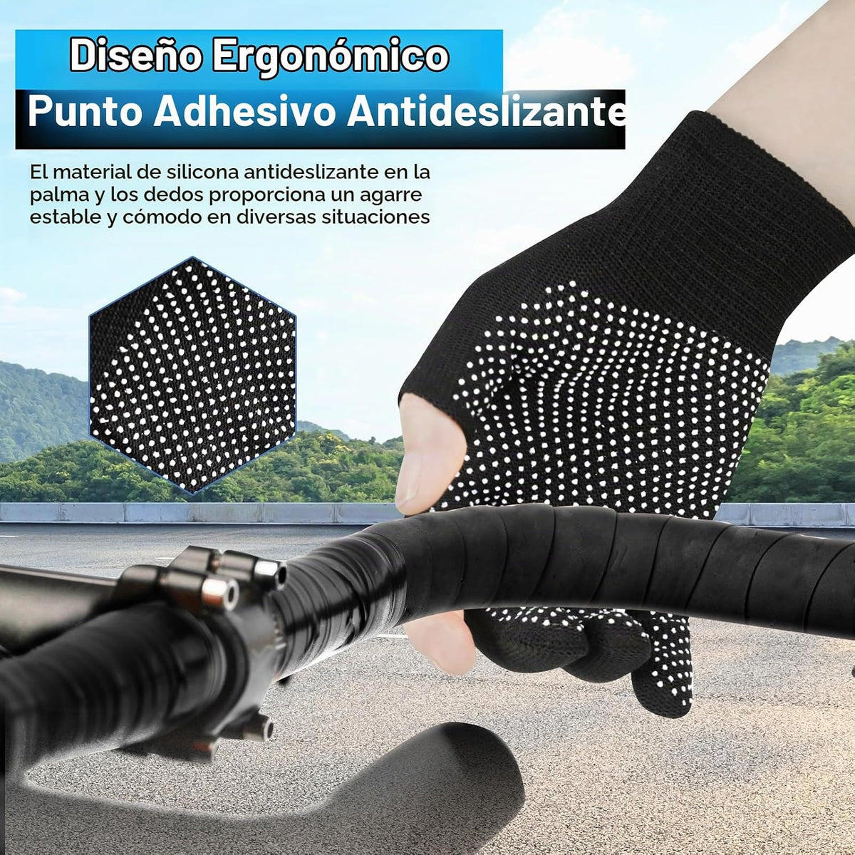 KkaFFe Guantes de trabajo ligeros para hombres y mujeres con medio...