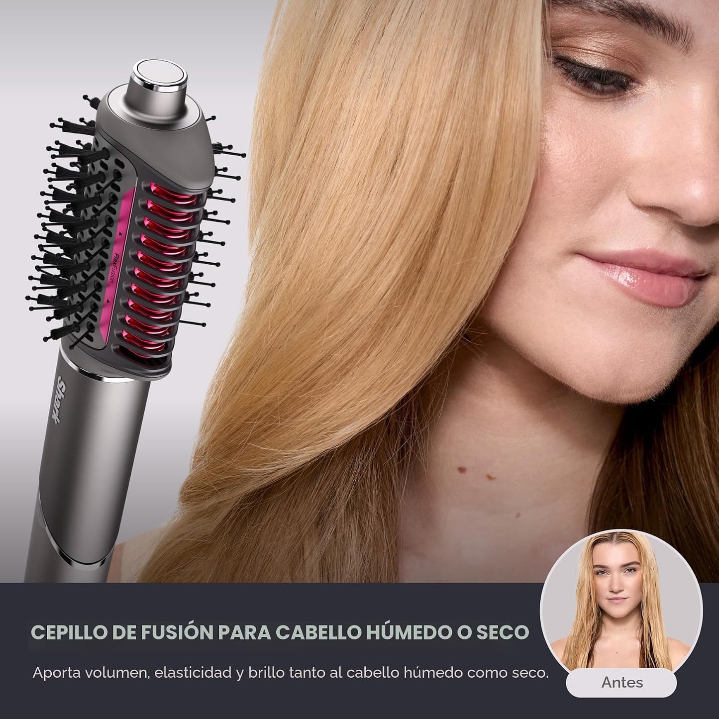 Secador de pelo y alisador de cabello Shark FlexFusion con potente...