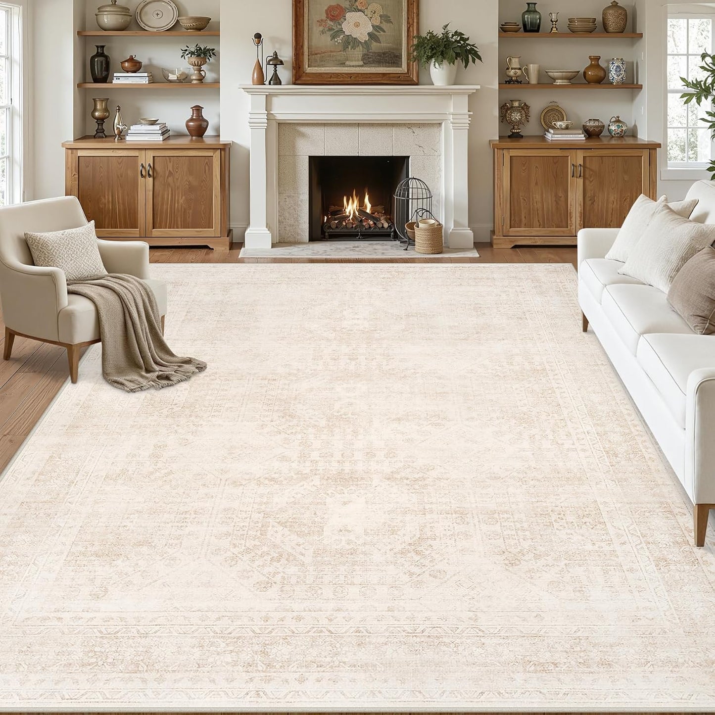 Alfombras Luxturiy 8x10 Sala de estar: Dormitorio Alfombra Lavable...