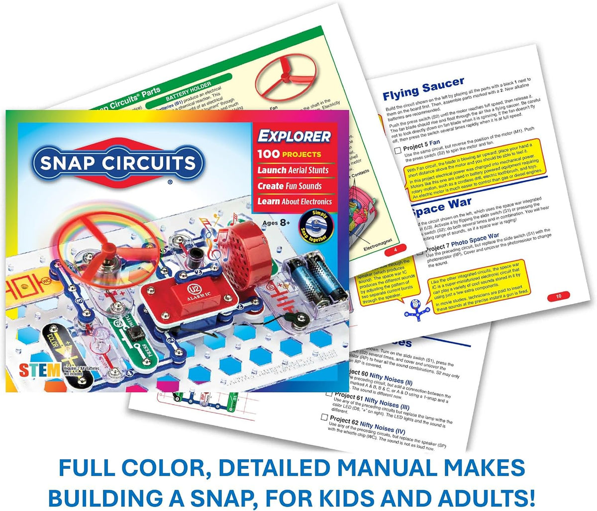 Kit para diseñar circuitos eléctricos Circuits Jr. SC-100, Negro |...