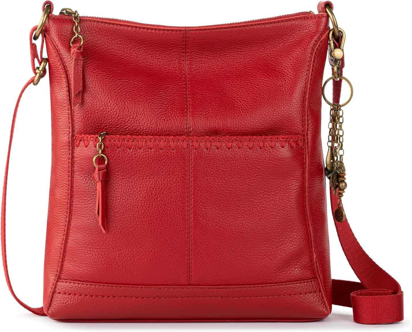 The Sak Lucia - Bolso bandolera de piel convertible con correa ajus...