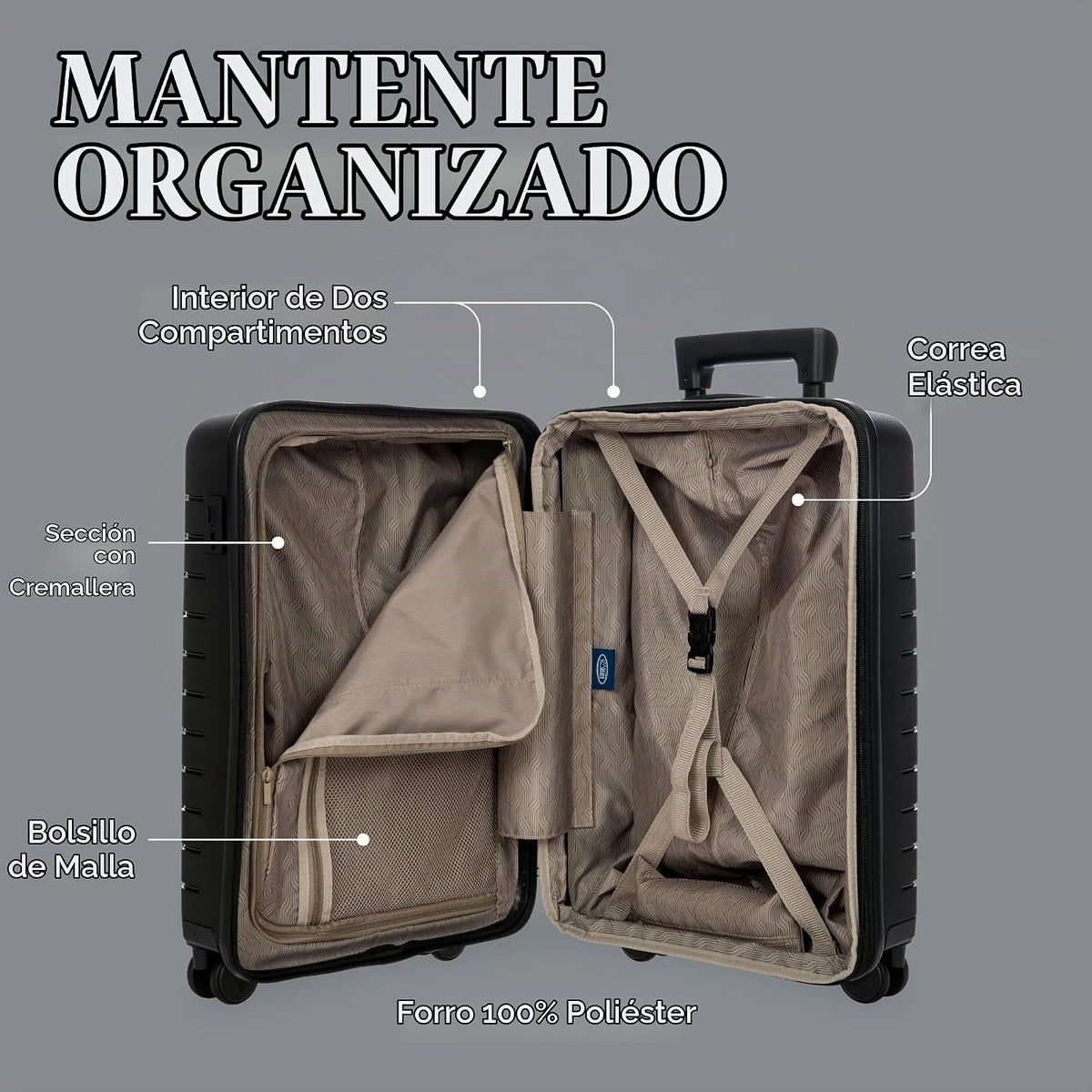 Bric's B|Y Ulisse Maleta de Mano con Ruedas Giratorias, Equipaj...