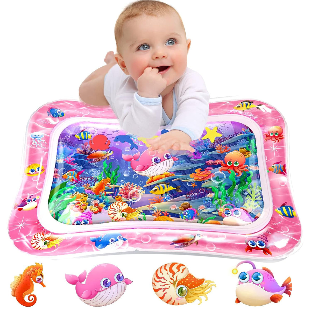 Infinno Estera Tummy Time Premium Estera de agua para jugar para be...