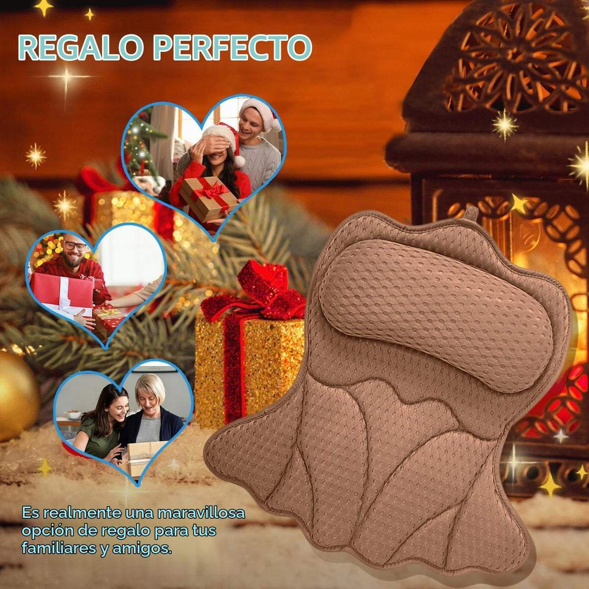 REEZEIVI - Almohadas de baño para bañera, cojín grueso para la espa...