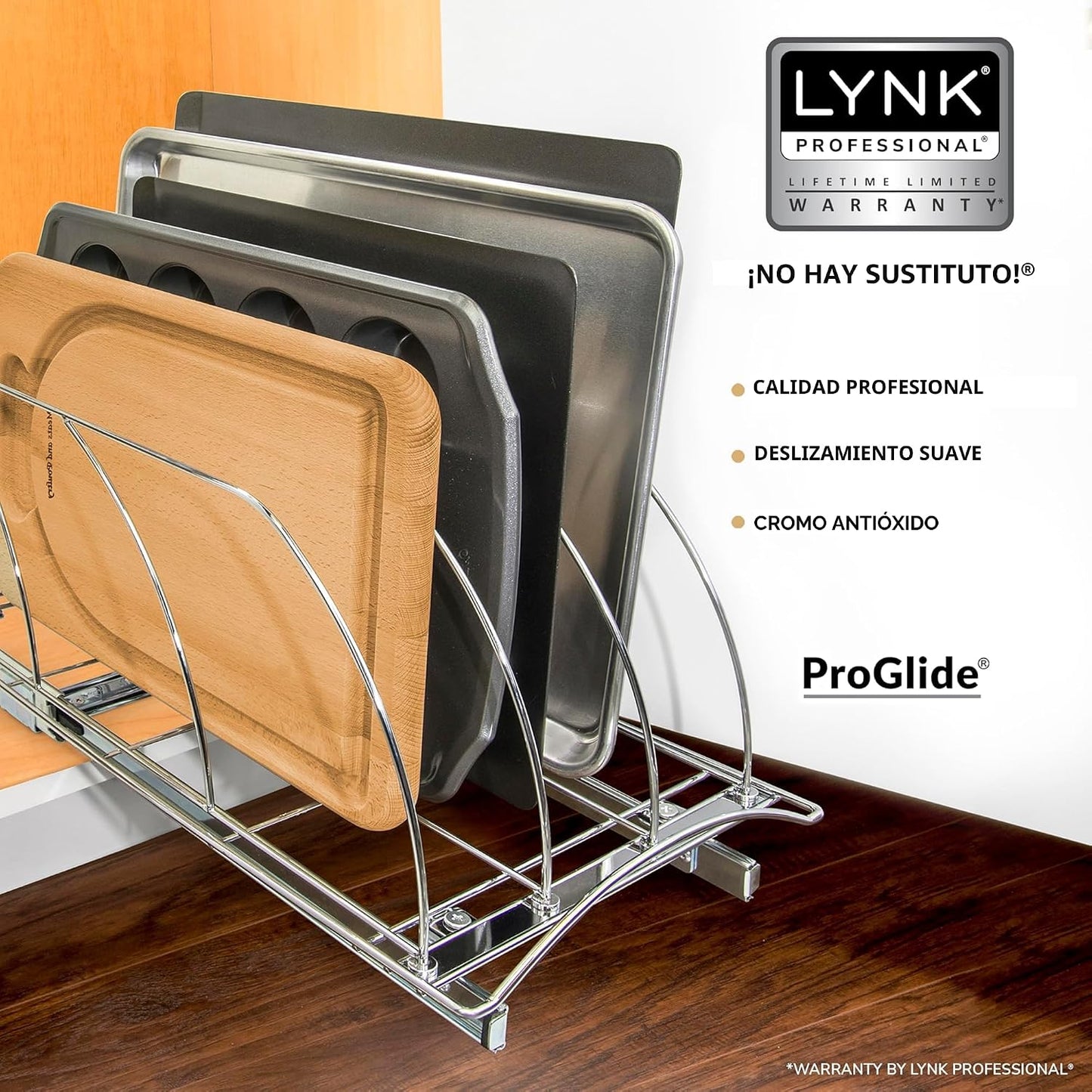 Lynk Professional® - Organizador de tabla de cortar, bandeja para g...