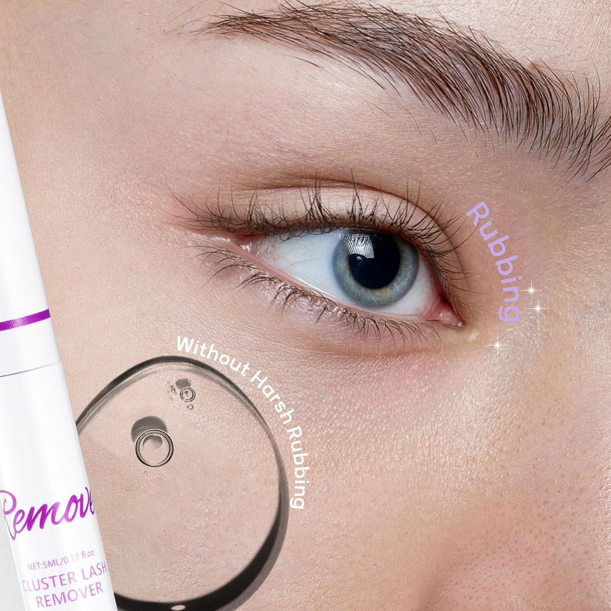 GAQQI Lash Bond and Seal + Remover, pegamento de racimo de pestañas...