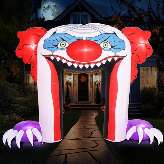 ZPISF - Inflables de Halloween gigantes de 11 pies con arco de paya...