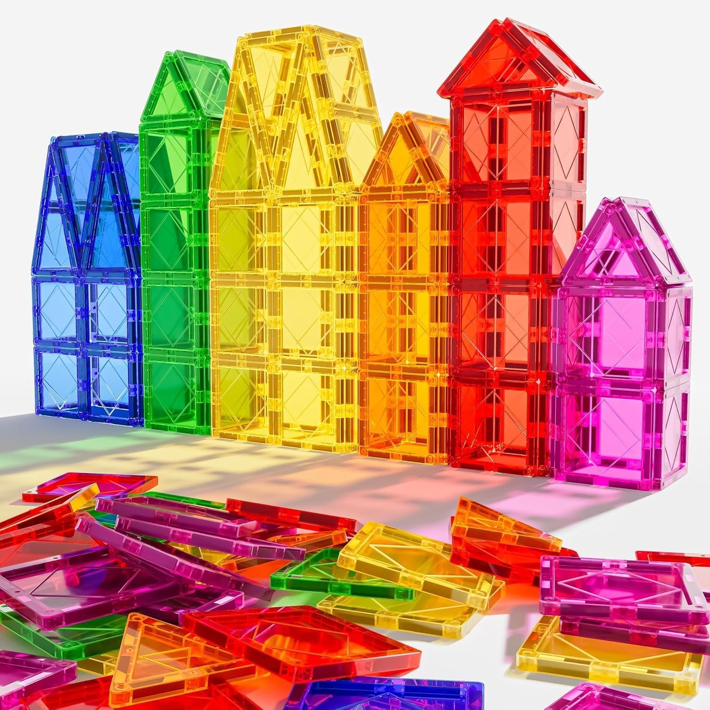 Mruikeny - Fichas magnéticas, bloques de construcción para niños y...