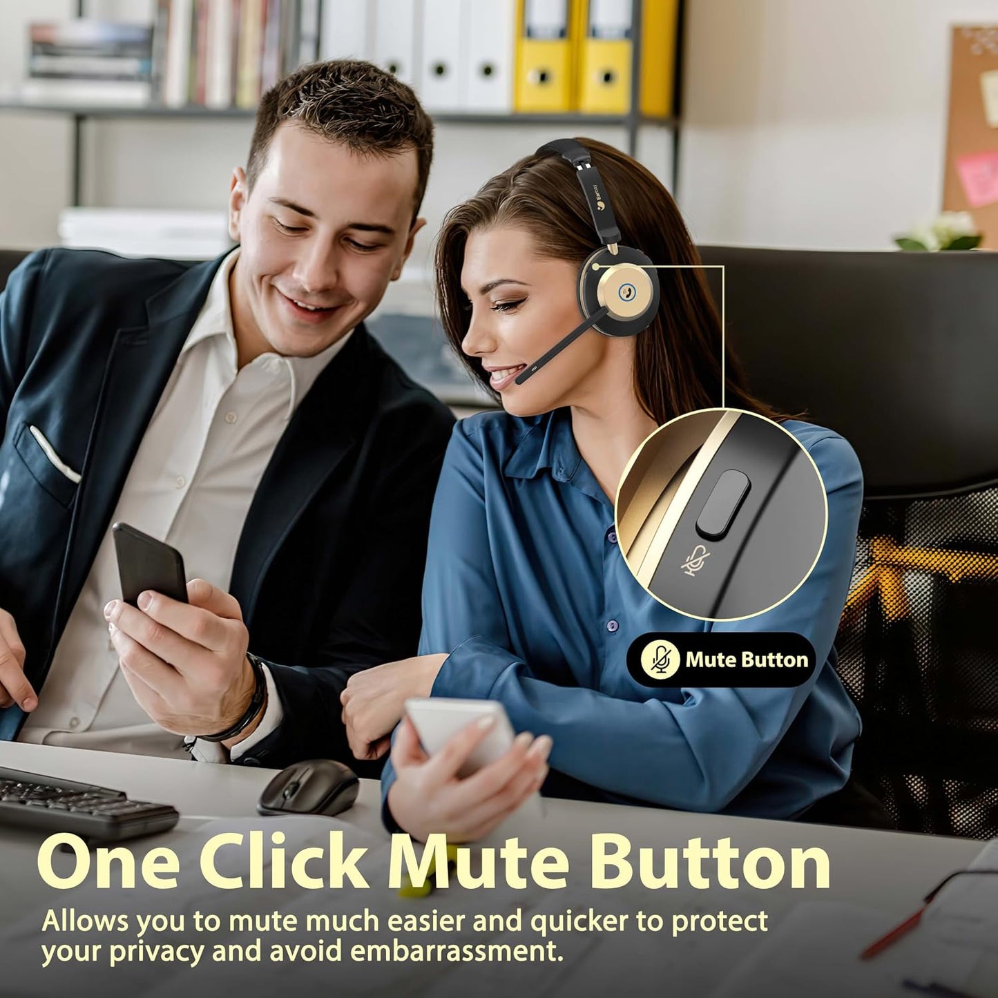 Earbay Auriculares Bluetooth 5.3 con dongle USB y micrófono con can...