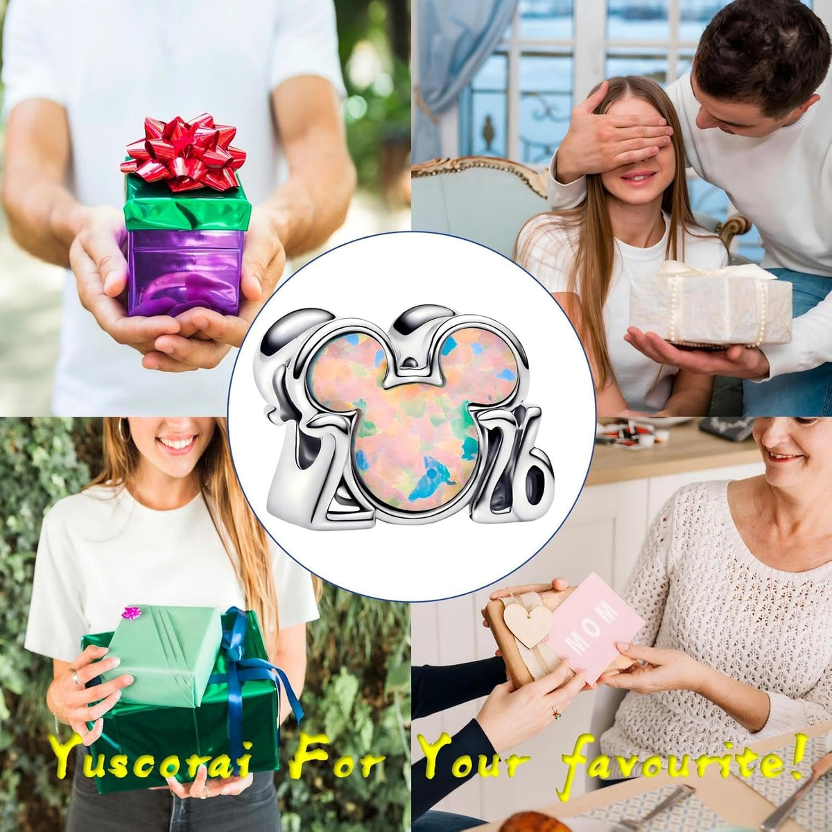 Yuscorai Bonitos dijes de moda para pulseras y collares, para cumpl...