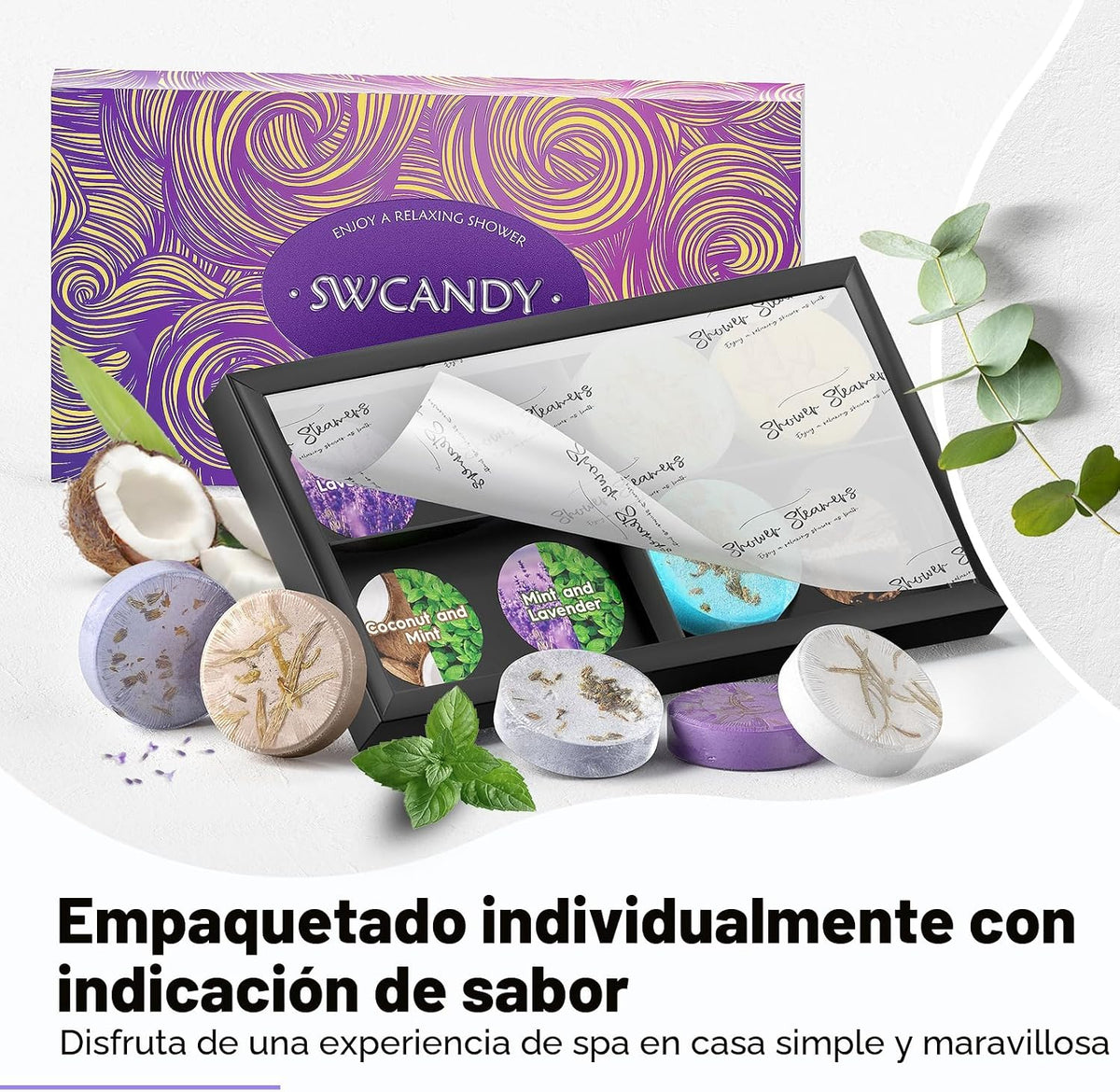 SWCANDY Vaporizadores de ducha, regalos de aromaterapia para mujere...