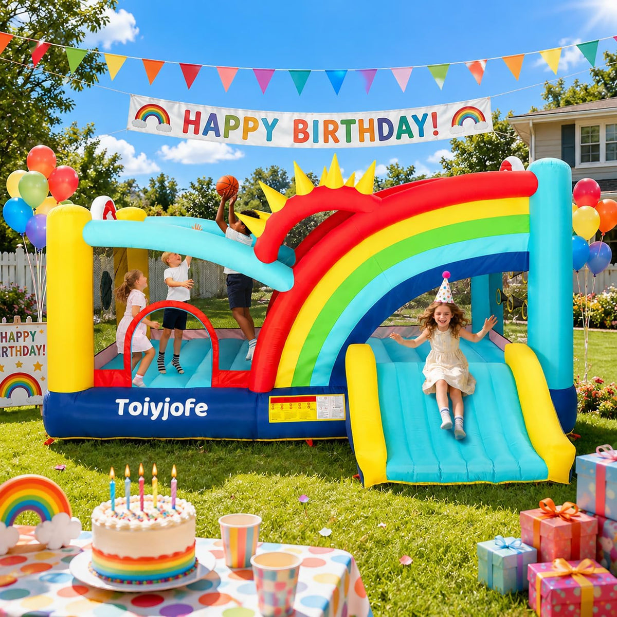 Casa de rebote para niños grandes de 8 a 12, castillo inflable extr...