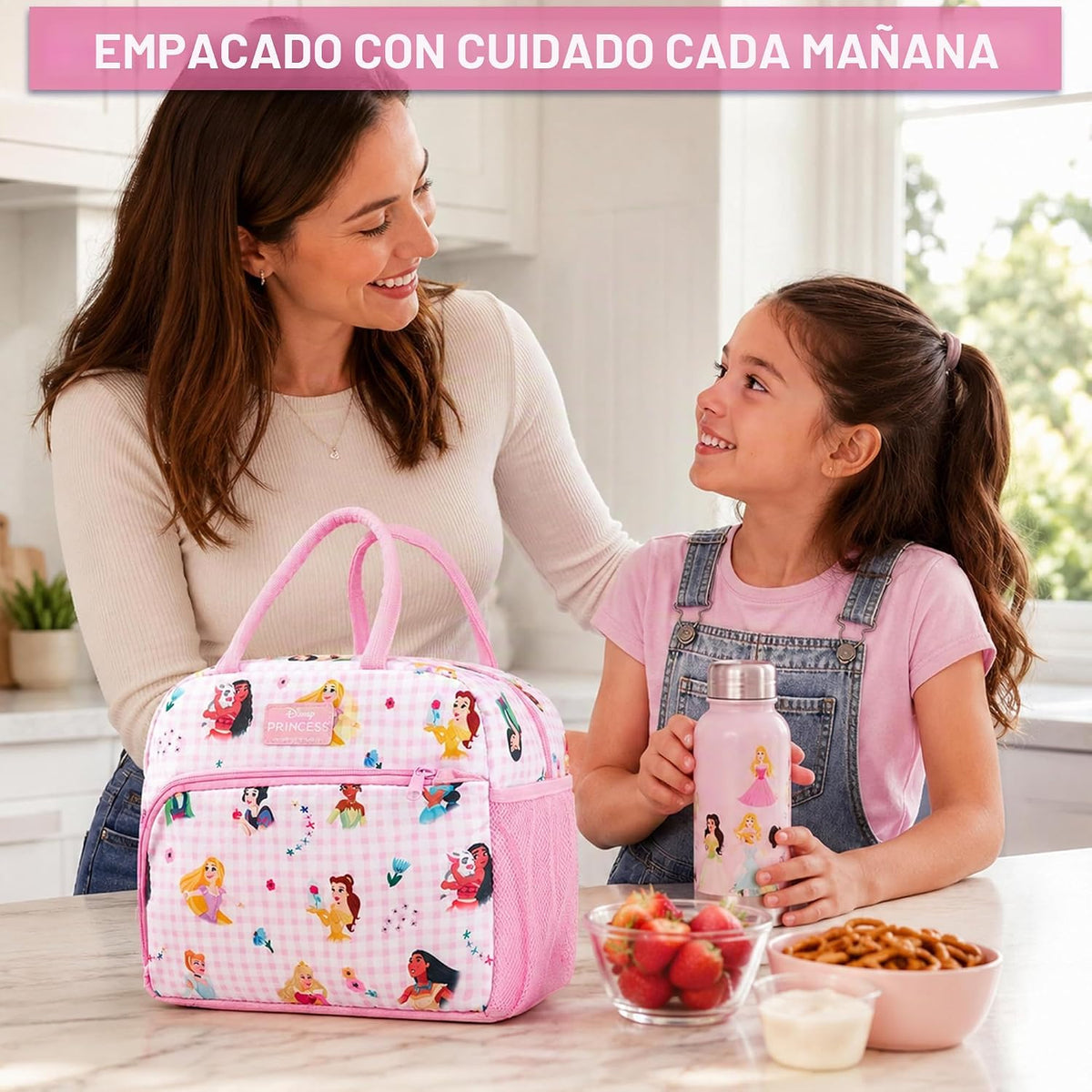Get Trend Bolsa de almuerzo con aislamiento para niñas Princesas Di...