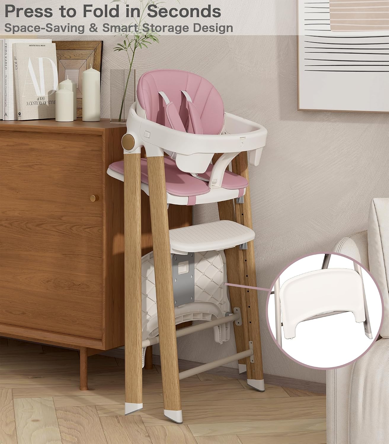Silla alta convertible para bebé a torre para niños pequeños, trona...