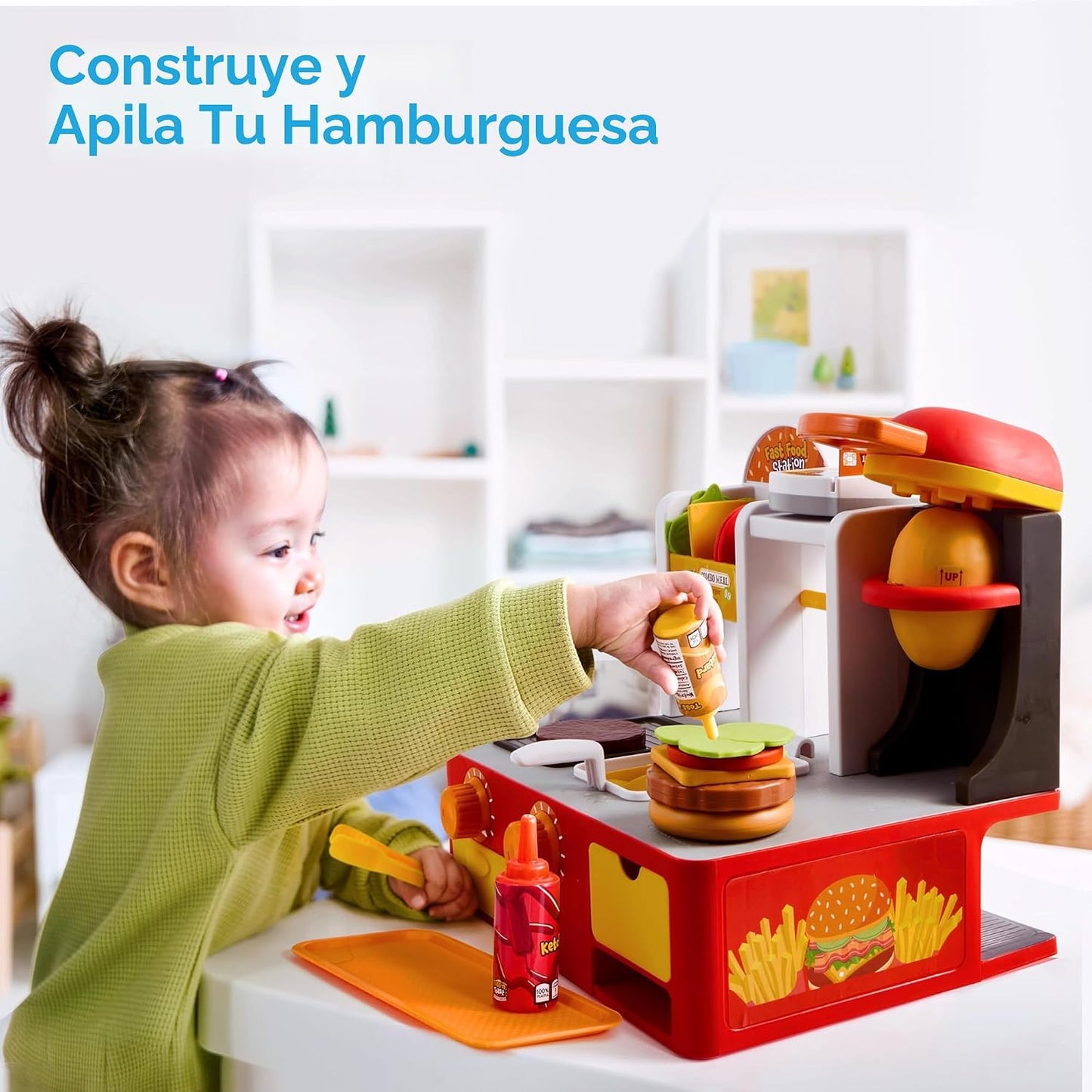 Conjunto de Comida de Juguete para Restaurante de Simulación - Jueg...