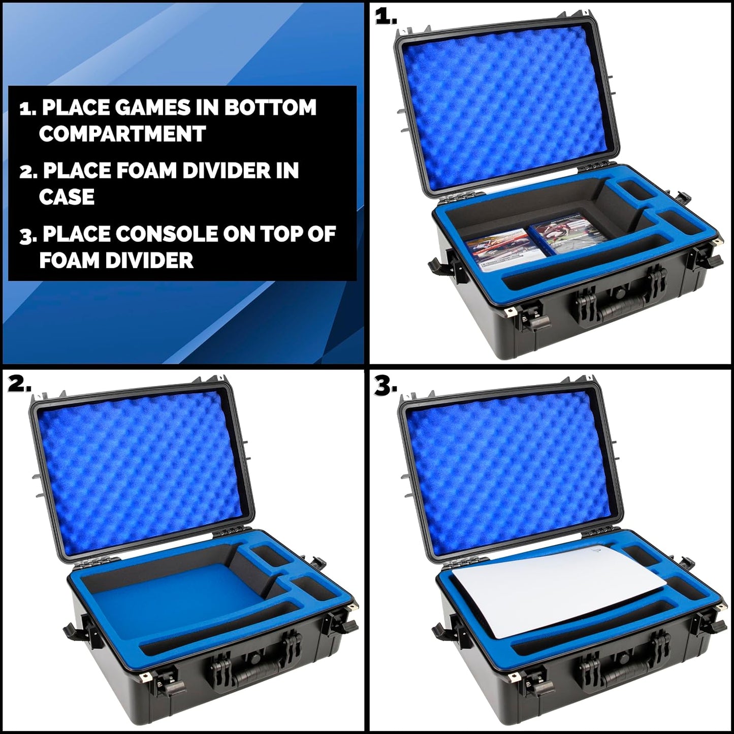 CASEMATIX Estuche de viaje rígido compatible con consola PlayStatio...