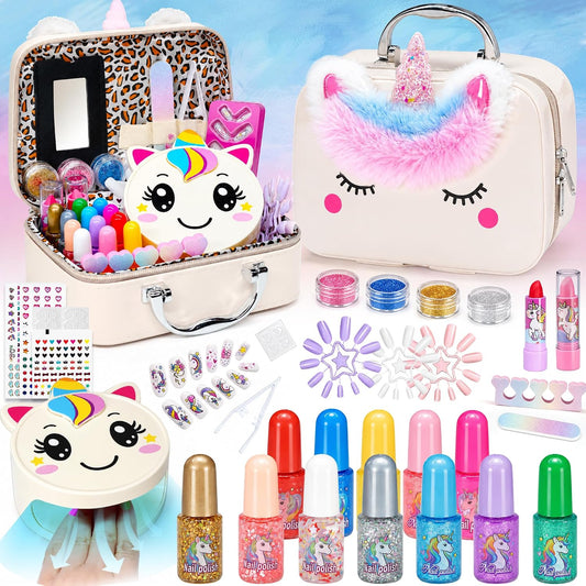 Kit de esmalte de uñas para niños, juego de esmalte de uñas para ni...