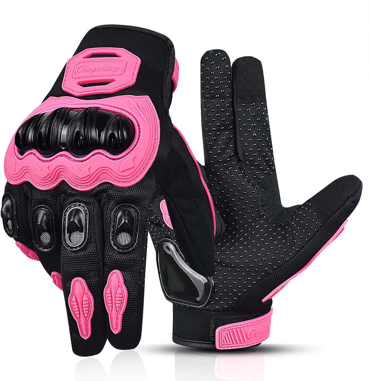 ELCYCO - Guantes de motocicleta para mujer con pantalla táctil, par...