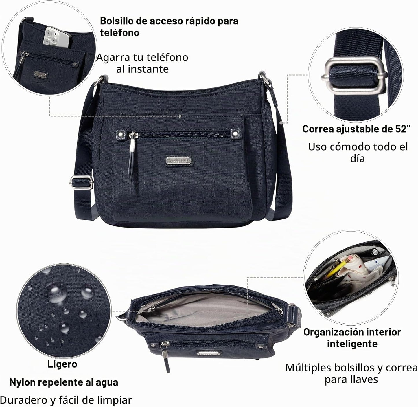 Baggallini La nueva colección clásica Uptown Bagg