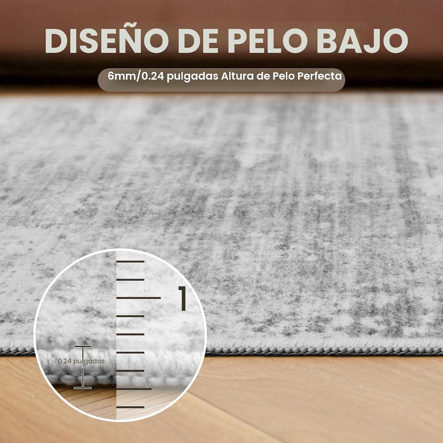 zesthome Alfombras de 8 x 10 pulgadas para sala de estar, alfombra...