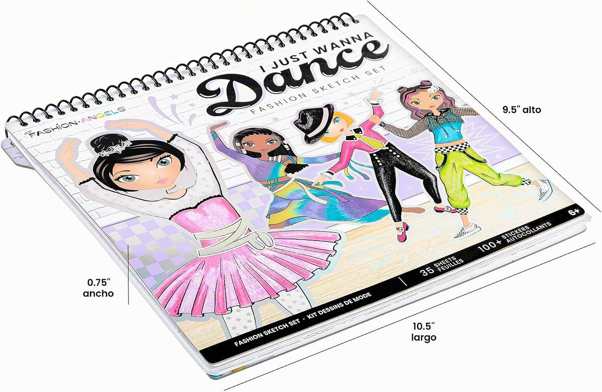 Fashion Angels Juego de bocetos de moda I Just Wanna Dance | Crea t...