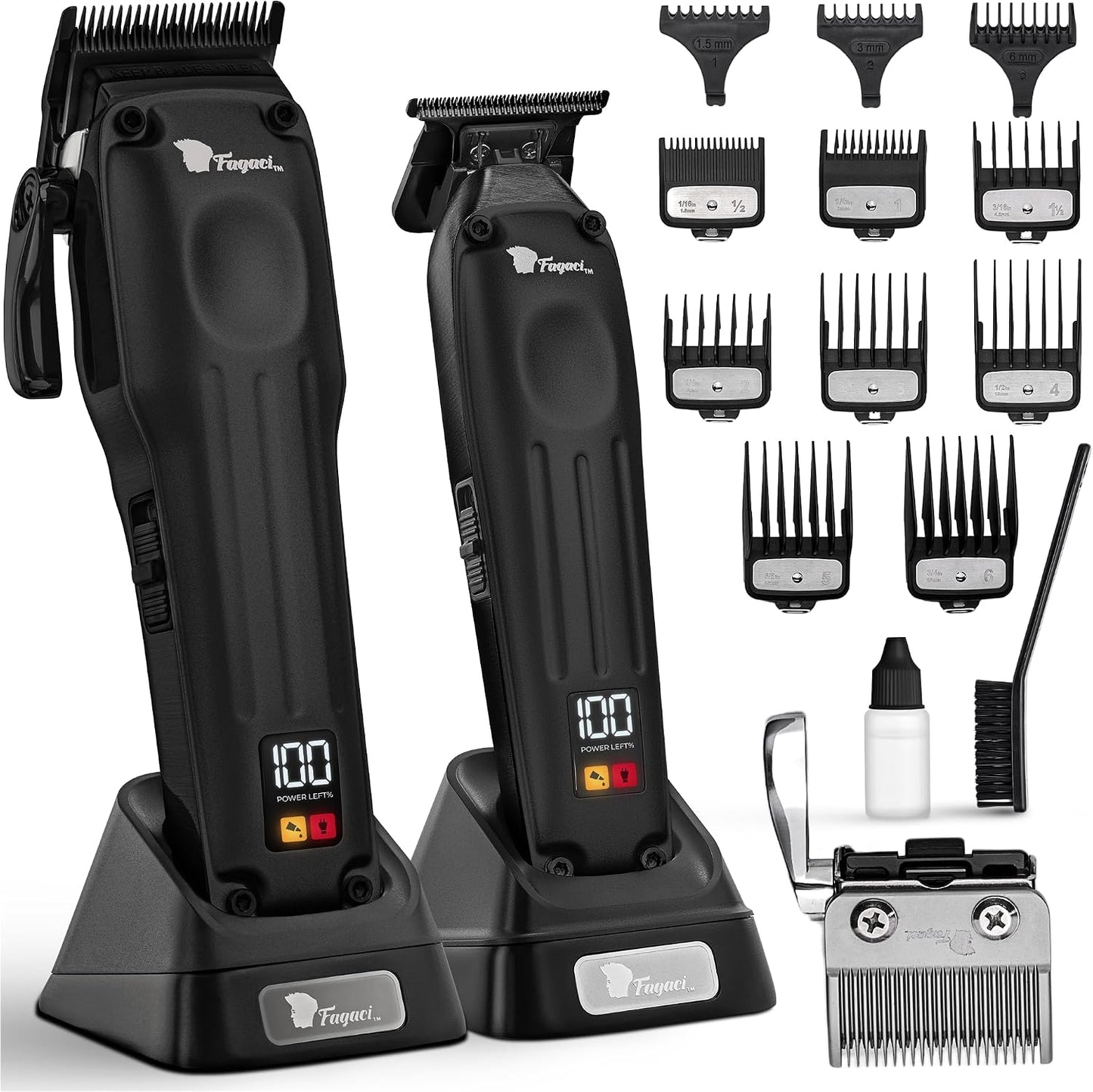 Fagaci Cortadora de pelo profesional para hombres, kit de peluquerí...