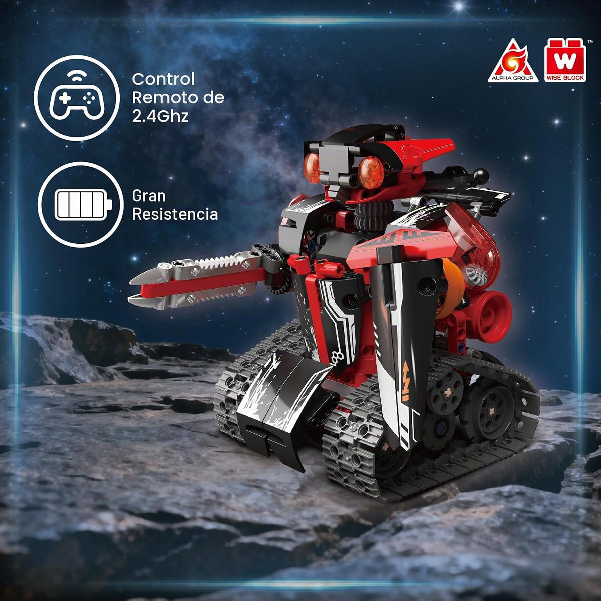 Kit de Construcción de Robots W WISE BLOCK, Robótica STEM para Niño...