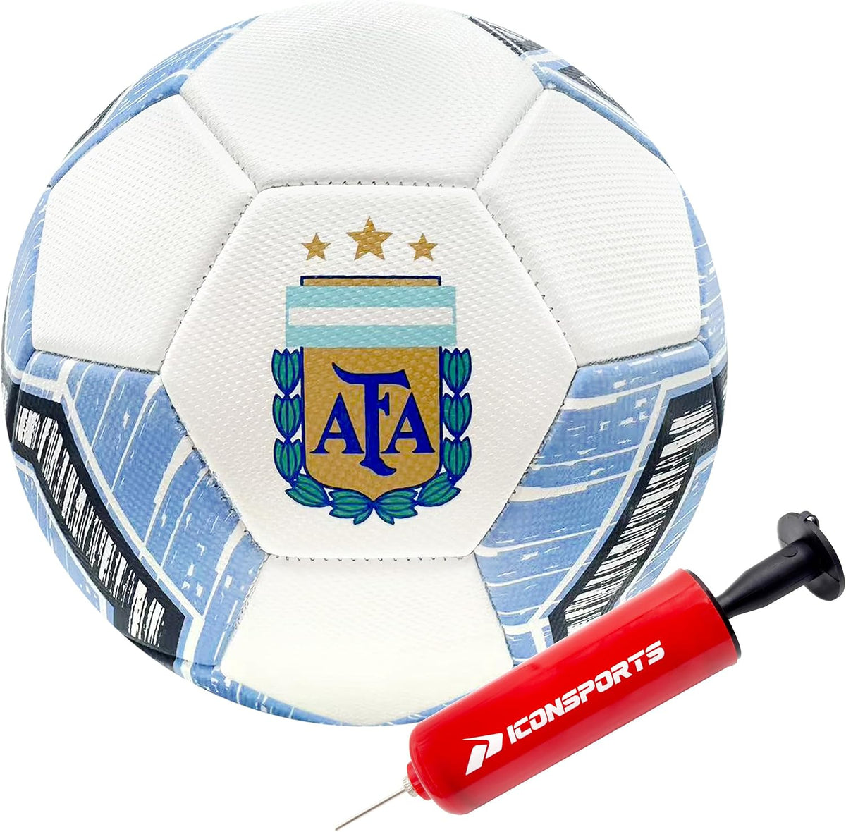 Icon Sports - Balón de fútbol oficialmente licenciado de la Asociac...