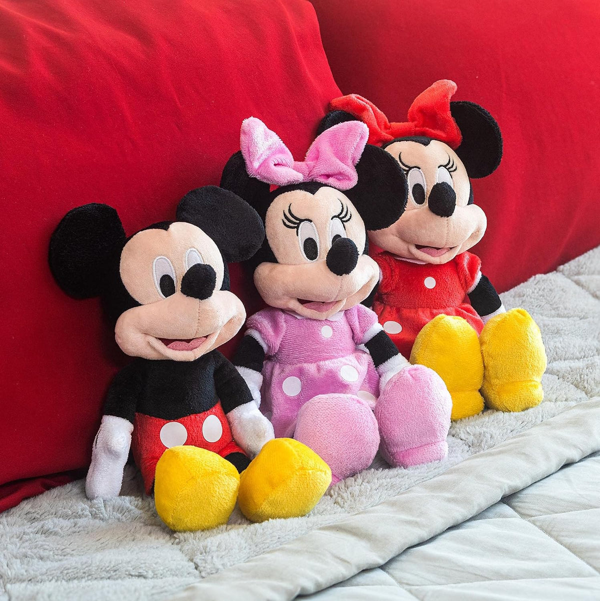 Minnie Disney Peluche Rosa de Frijoles de 11 Pulgadas