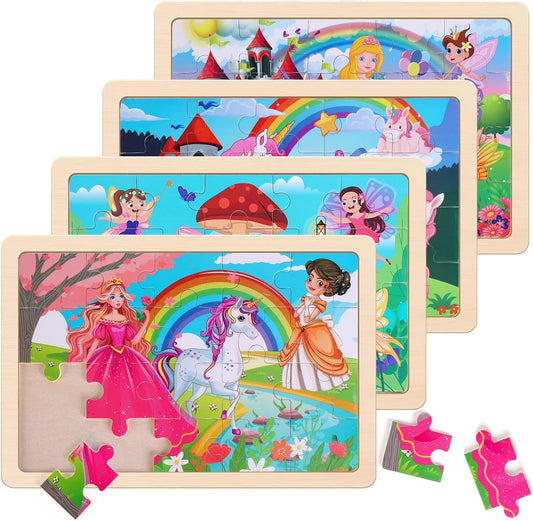 Rompecabezas de madera educativos para niños preescolares de 3 a 5...