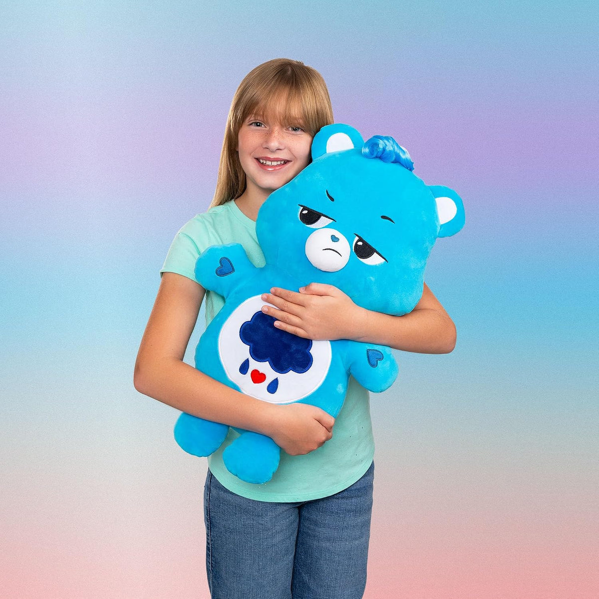 Care Bears Peluche Grumpy Bear de 22 pulgadas, exclusivo de Amazon,...