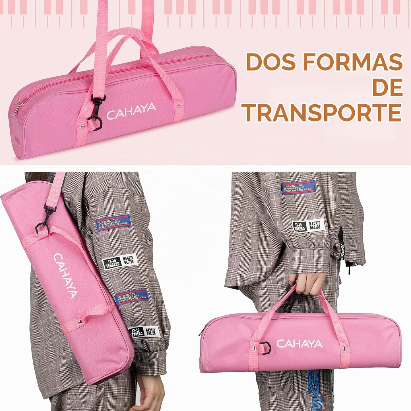 CAHAYA Melodica CY0050-3 - Boquilla de 32 teclas de doble tubo, tec...