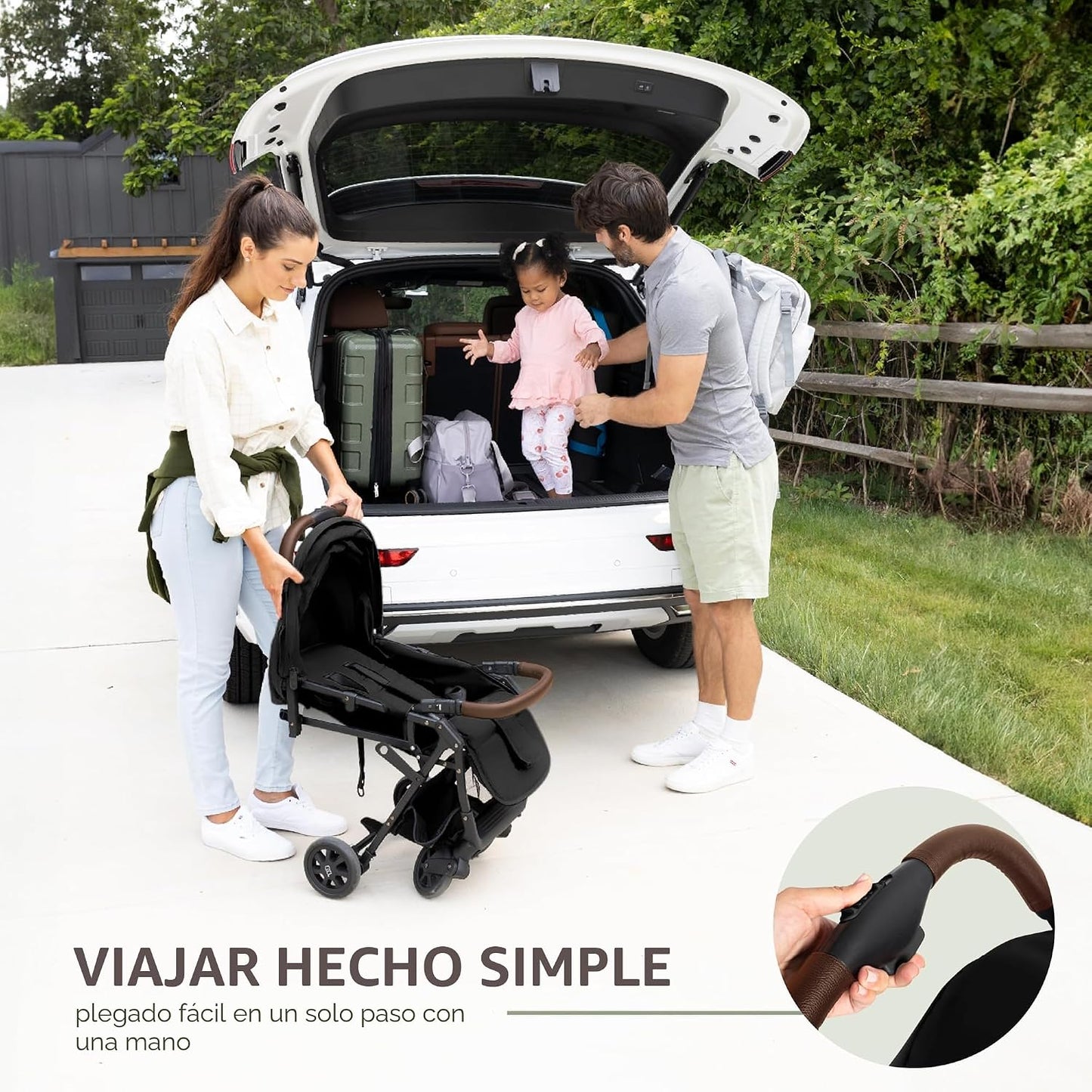 Cochecito de viaje ligero para bebés y niños pequeños - Cochecito f...