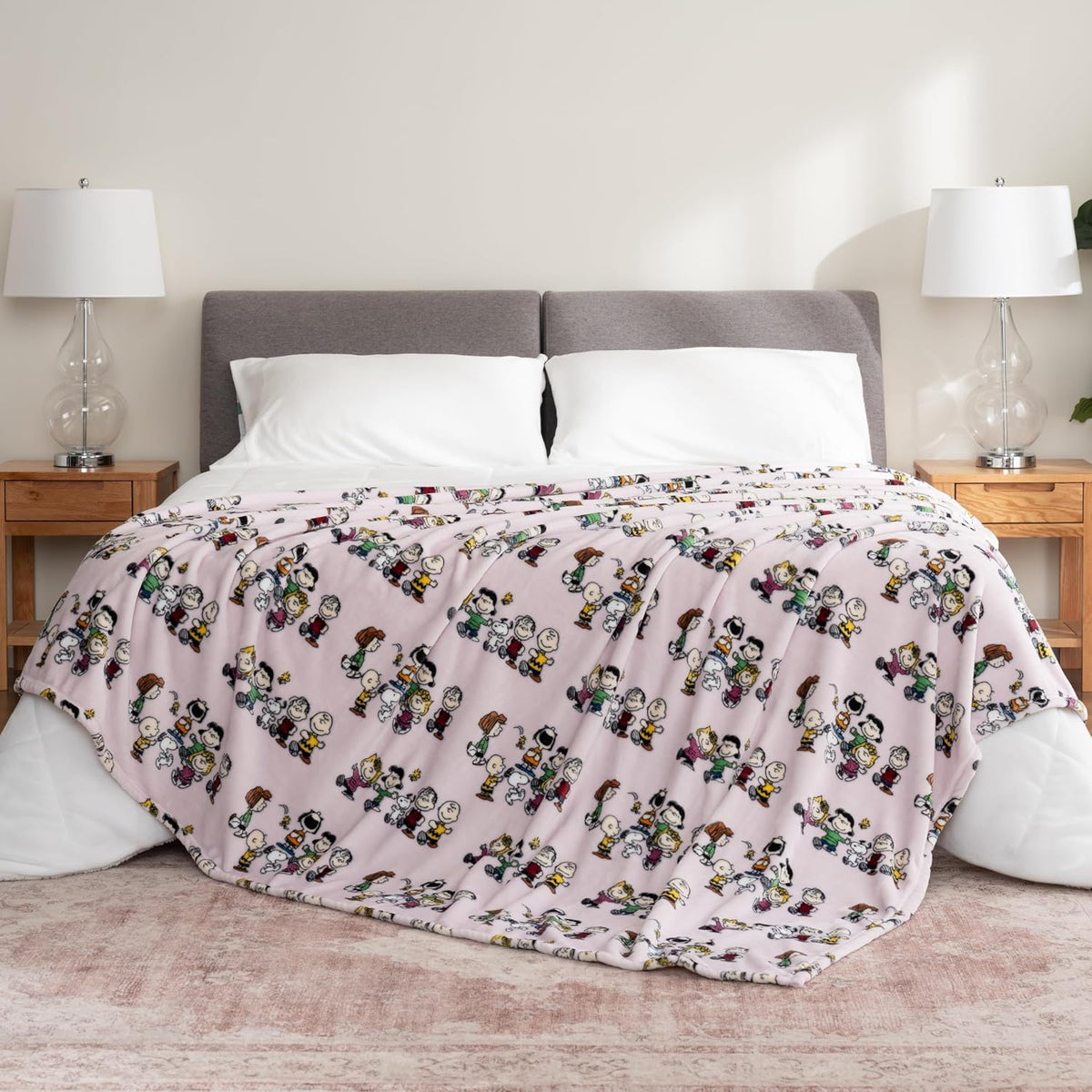 Berkshire Blanket Peanuts® VelvetLoft® - Manta de felpa de Snoopy c...