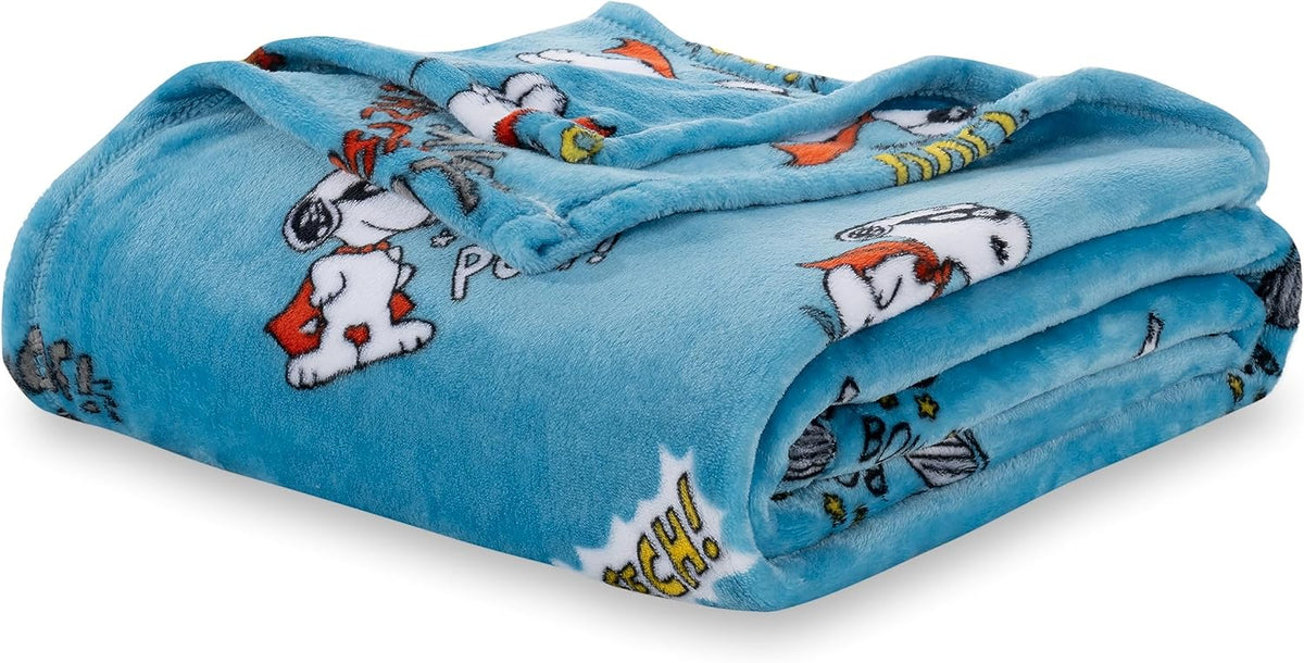 Berkshire Blanket Peanuts® VelvetLoft® Manta de Felpa con Personaje...