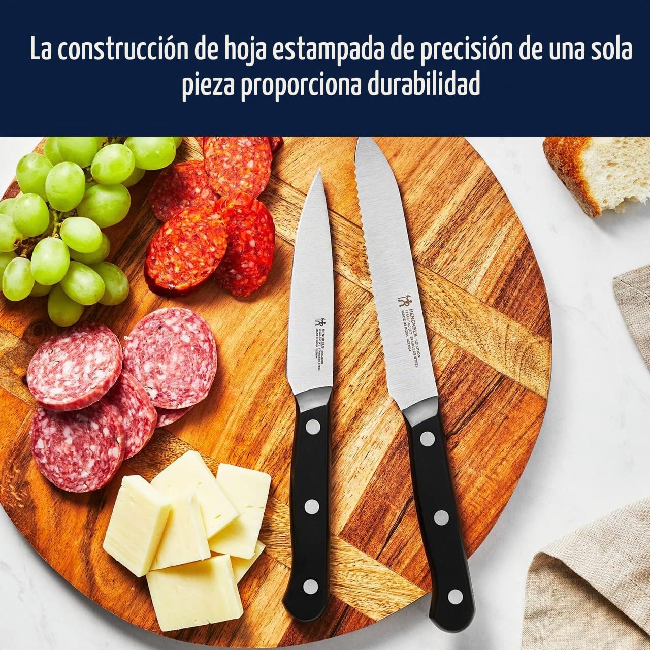 HENCKELS Solution - Juego de cuchillos afilados de 18 piezas, cuchi...