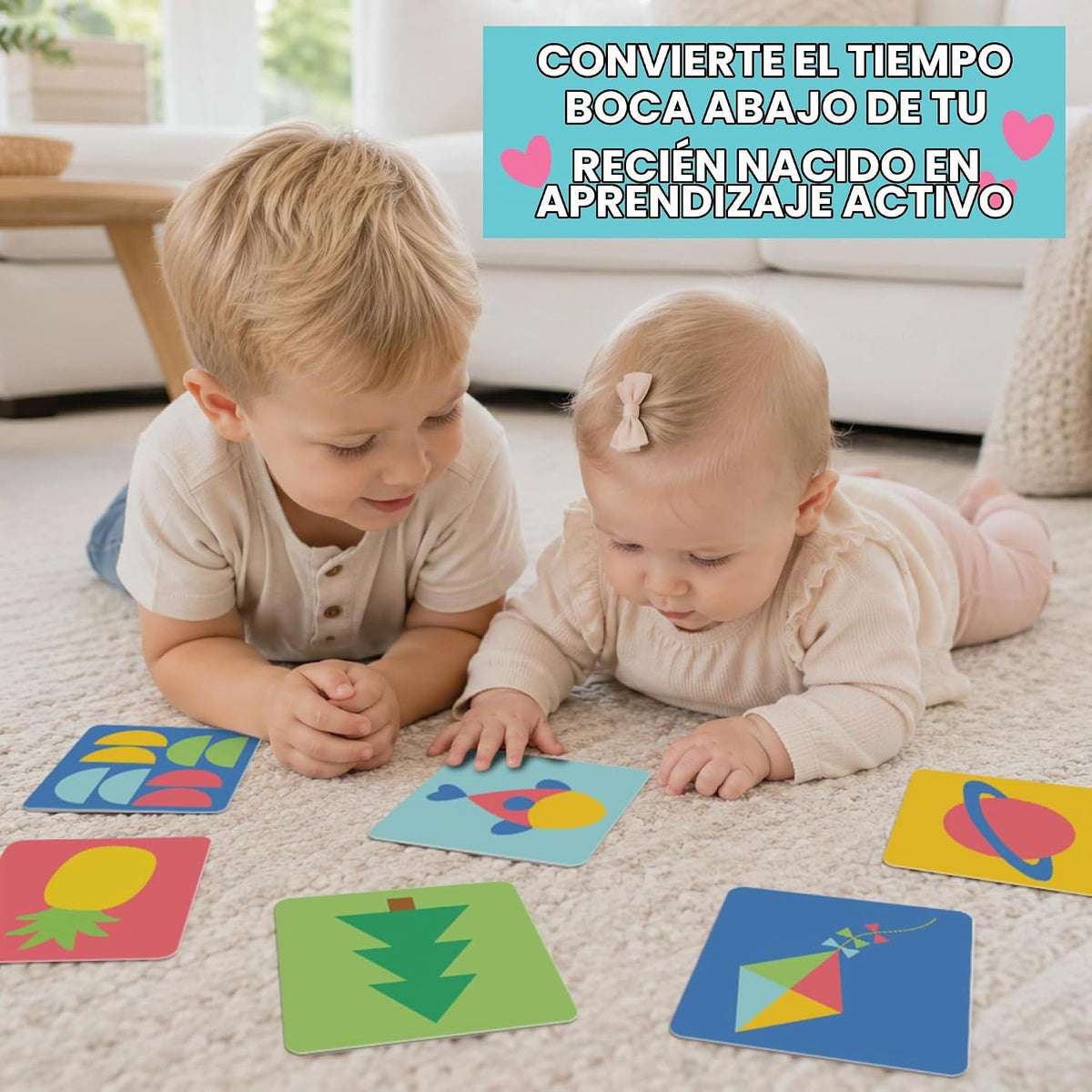 75 tarjetas de alto contraste para bebés de 0 a 6 meses, tarjetas d...
