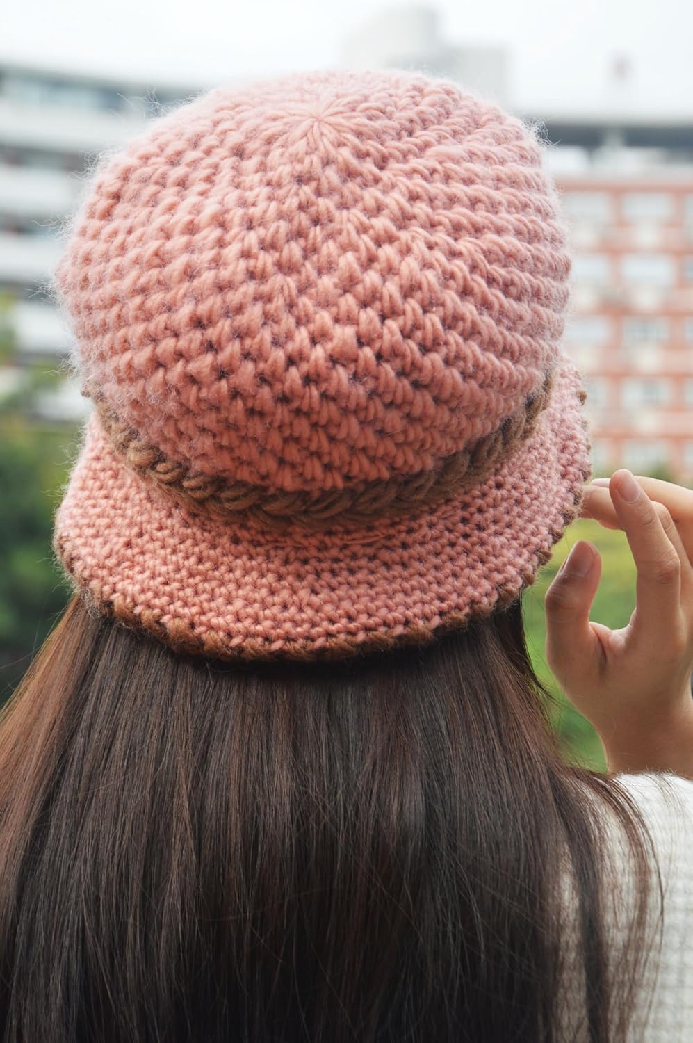 kilsel Sombrero de flores de mujer engrosado con diseño de crochet...