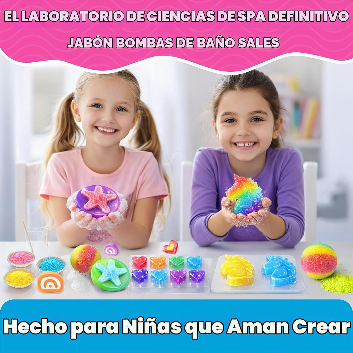 Doctor Jupiter Kit de fabricación de bombas de jabón y baño para ni...