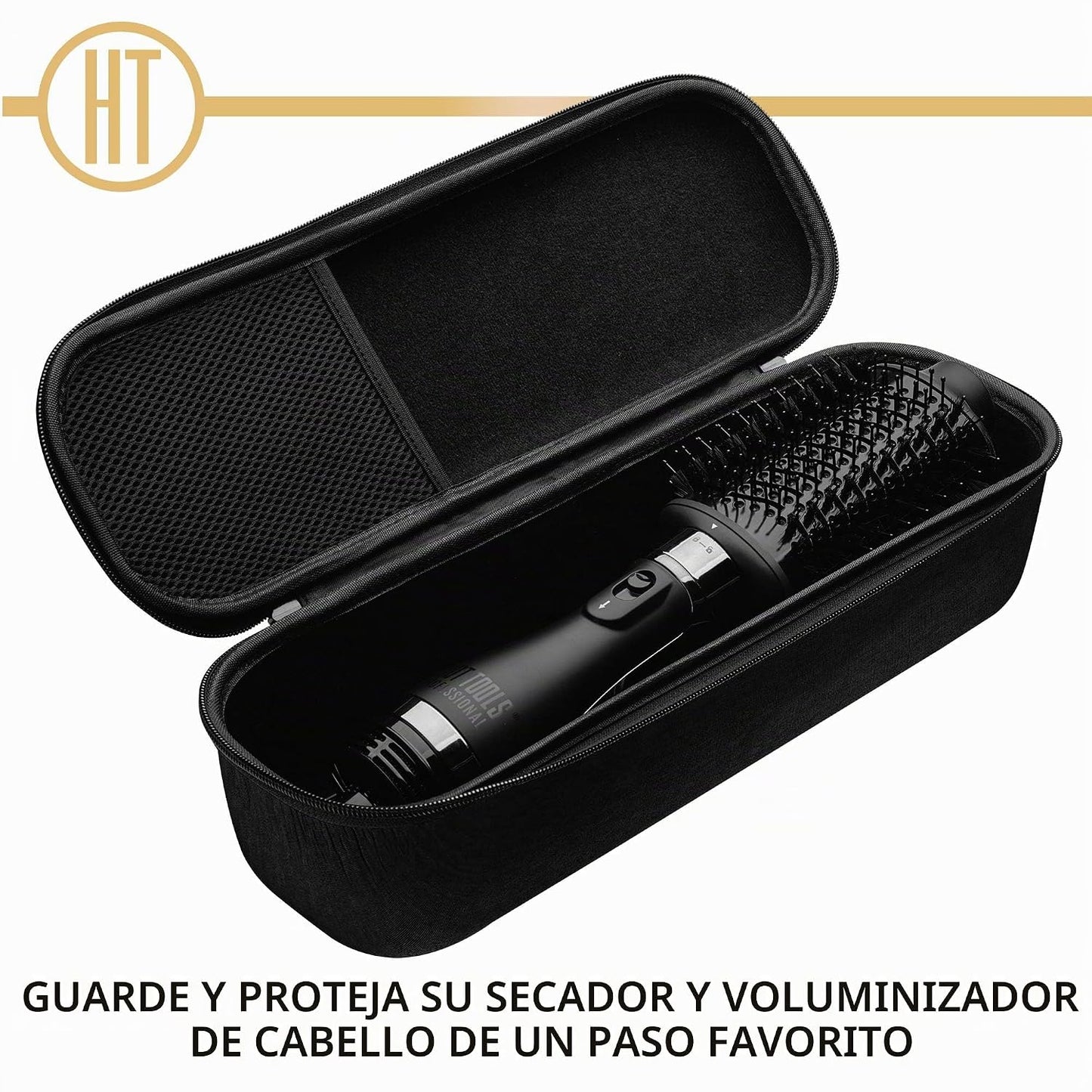 Hot Tools One Step Volumizer - Estuche de almacenamiento, color neg...