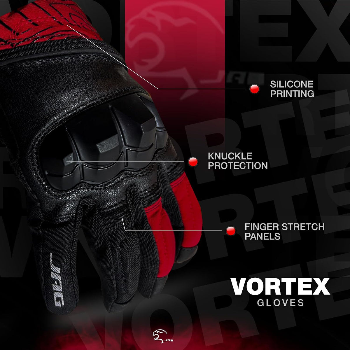 PUNTA. Guantes de moto de cuero de invierno para hombre, guantes co...