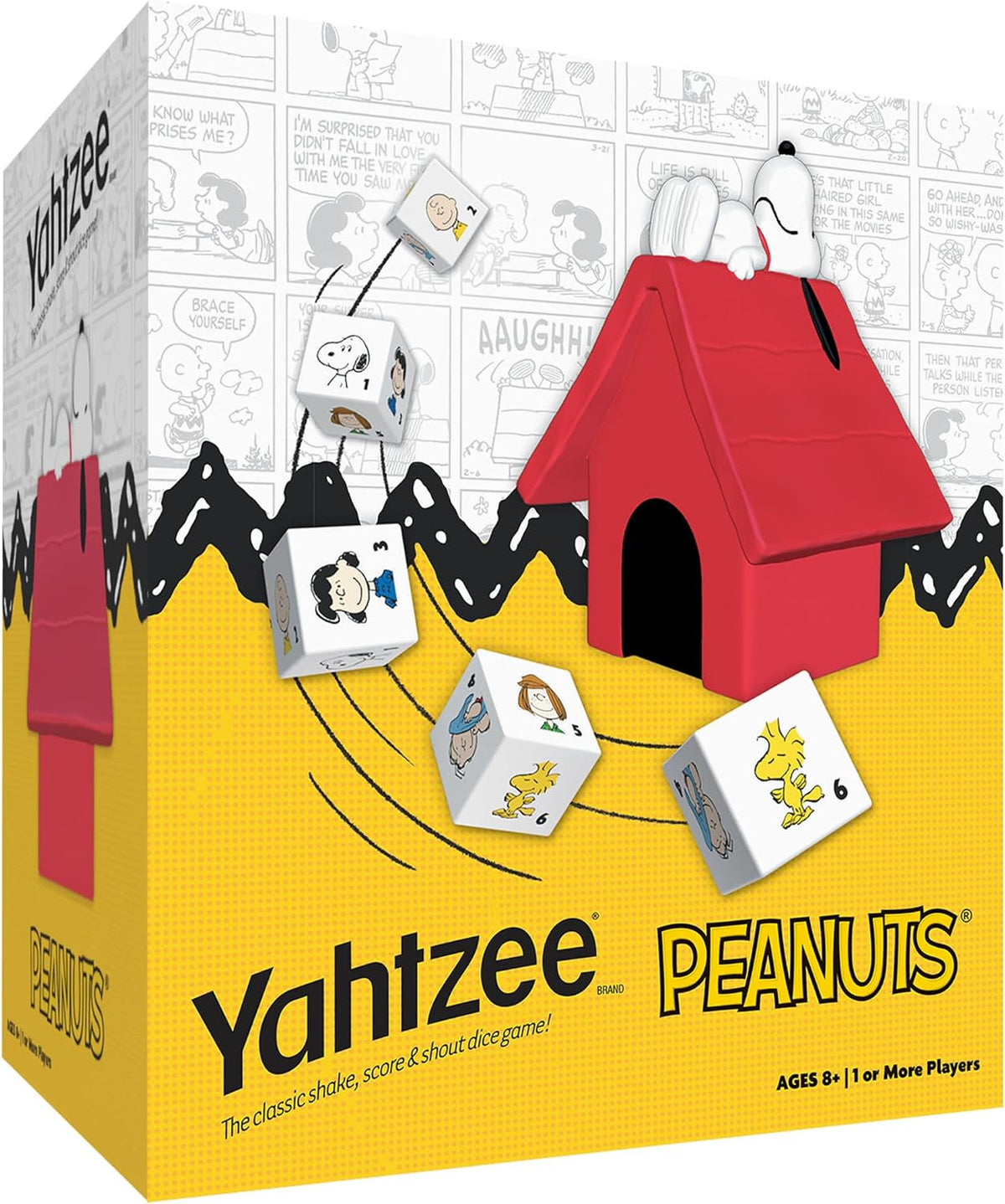 YAHTZEE: Edición Peanuts, Taza Exclusiva de la Casita de Snoopy, La...