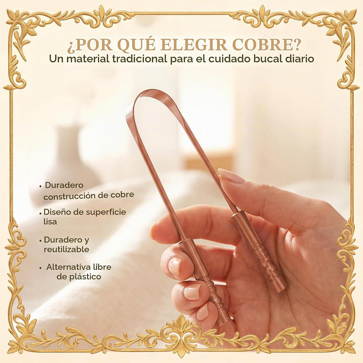 MasterMedi Raspador de lengua con estuche, raspador de lengua fácil...