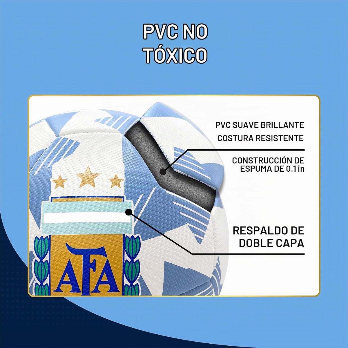 Icon Sports - Balón de fútbol oficialmente licenciado de la Asociac...